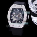 Replica Richard Mille RM010 Automatic Skeleton Dial Diamond Bezel Watch